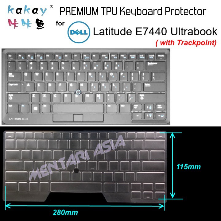 Keyboard Protector DELL Latitude E7440 Trackpoint - KAKAY Premium TPU