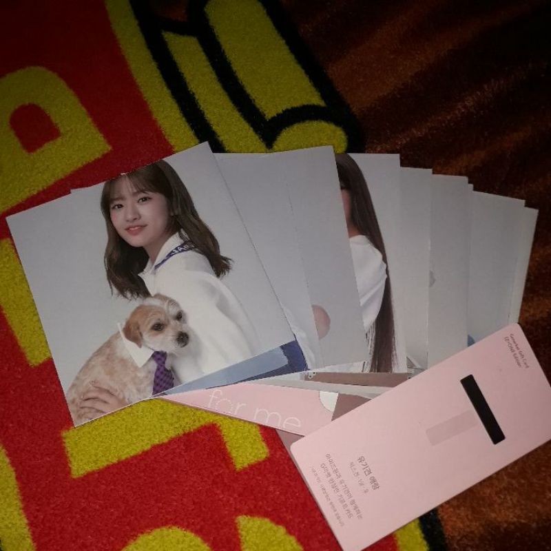 [READY] IZONE GMARKET 2 DOG POSTCARD WONYOUNG