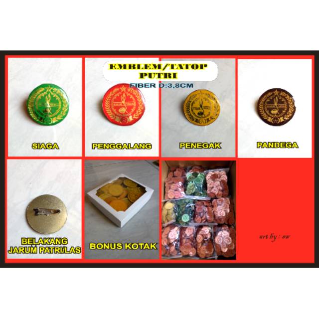 TANDA TOPI PRAMUKA PUTRI FIBER ( PRAMUKA )