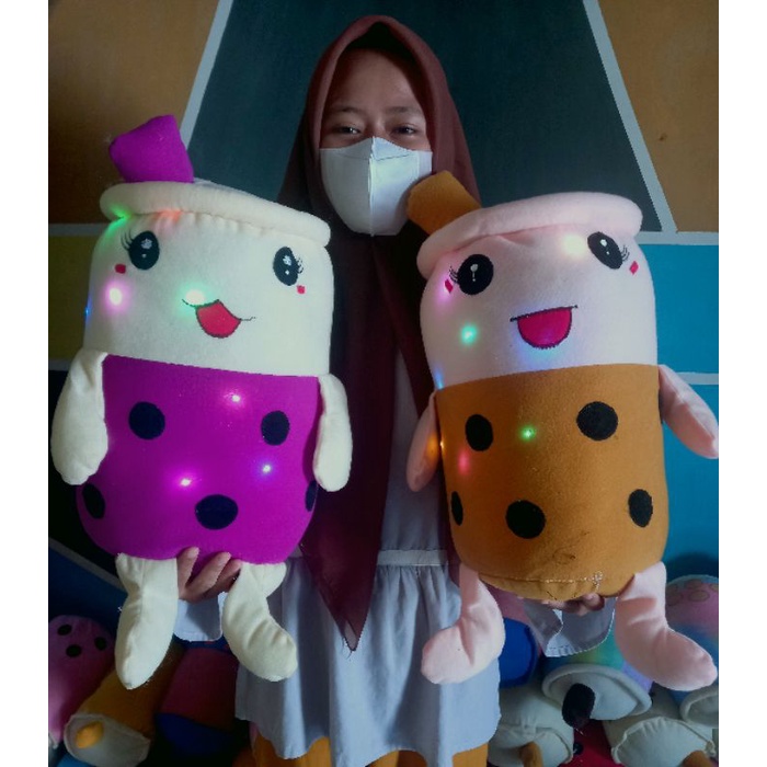 Boneka Boba Jumbo Led Tangan Dan Kaki Nyala Led Mainan Anak Kado Ulang Tahun Viral Lucu Murah