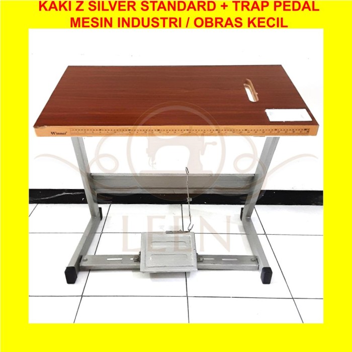 Kaki Mesin Jahit Industri / Obras Kecil Z Silver Trap Pedal LEEN