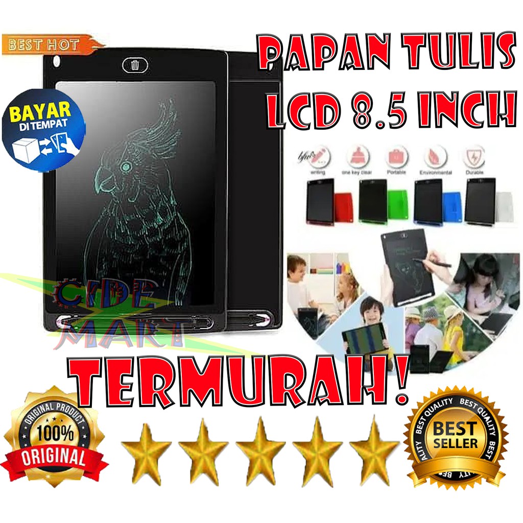 [COD] PAPAN TULIS LCD ANAK 8,5&quot; / LCD WRITING TABLET 8.5 INCH