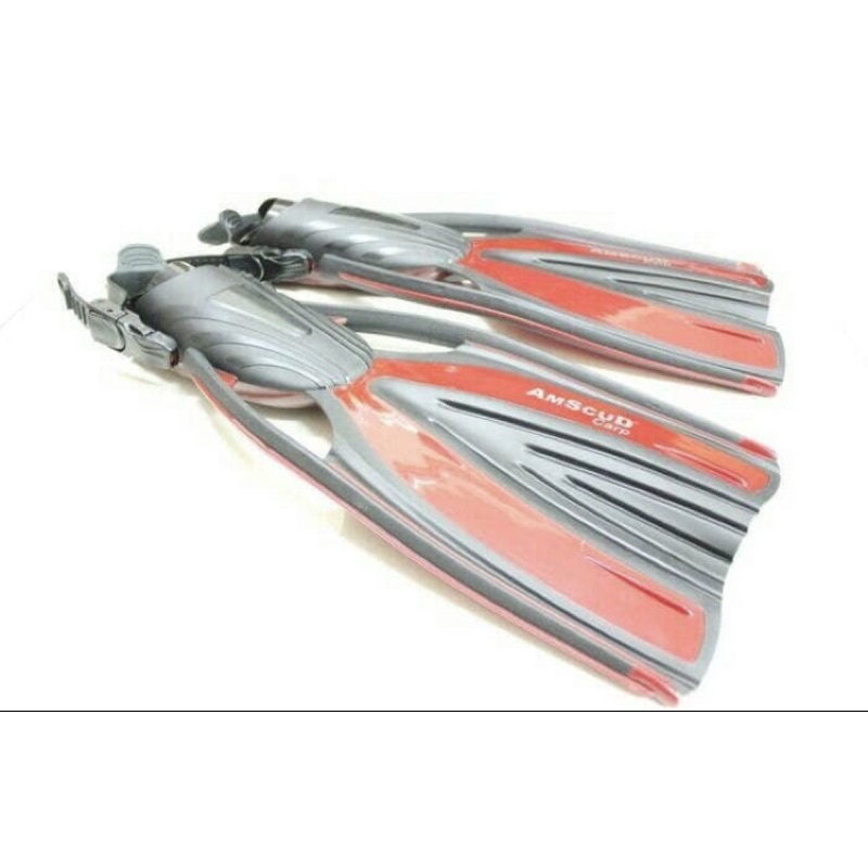 Kaki katak diving fin amscud carp