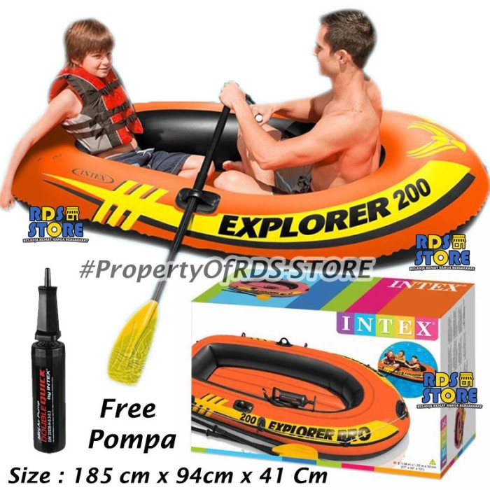 Intex 58331 Perahu Karet Explorer 200 Anak & Dewasa / Perahu Anak #Dragonball_88