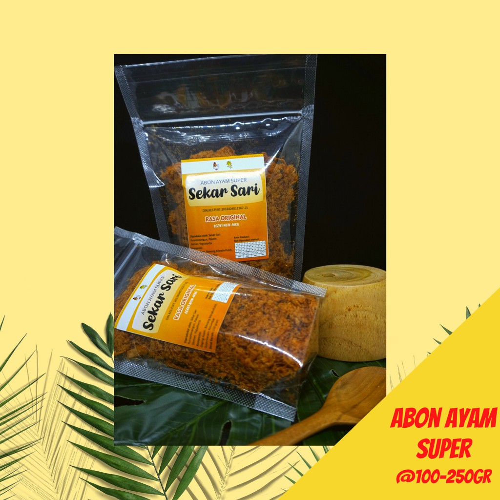 

Abon Ayam Super SEKAR SARI Enak 100 GR 250 GR