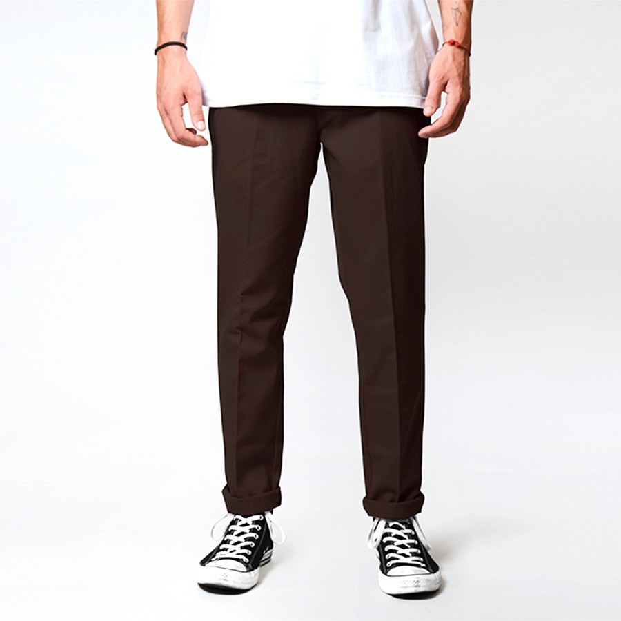 DICKIES WE872 Slim Fit Pant Choco Brown