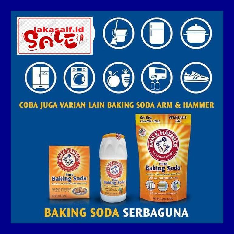 

Jak5D0Yh Baking Soda Asli Usa Merk Arm & Hammer Multi Purpose 1,8Kg D50Jaks