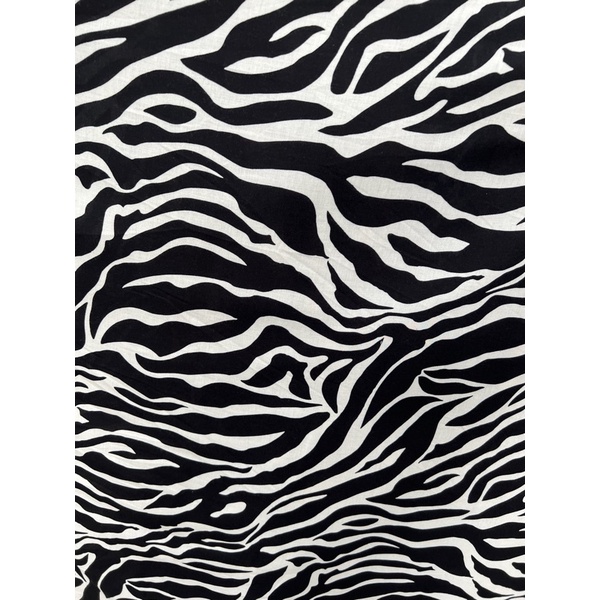 kain katun rayon viscose premium motif zebra