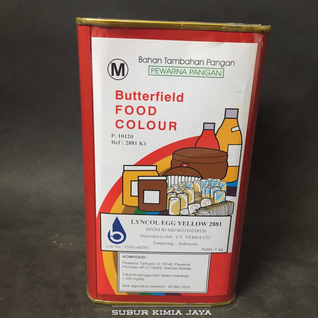 

Butterfield Food Coloring Egg Yellow / Pewarna makanan egg yellow
