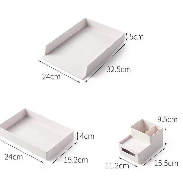 

[KODE PRODUK 6FZCQ9597] Desktop Organiser Dokumen Kantor Tray