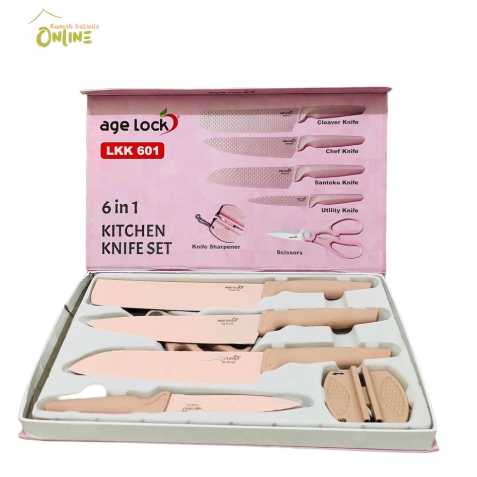 DIAMOND KNIFE SET AGE LOCK LKK 601 SET 6 IN 1