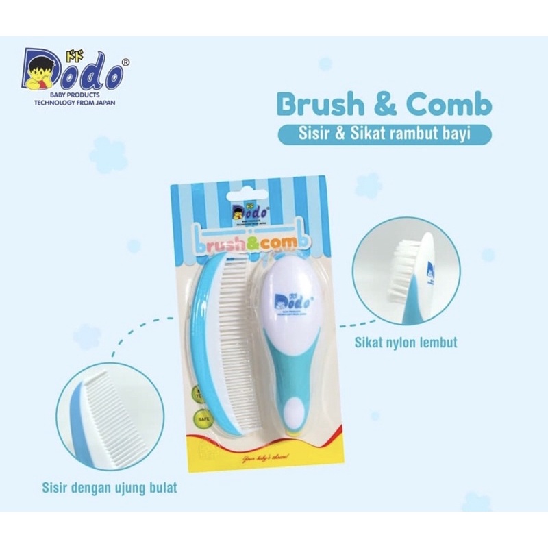 Dodo Brush n Comb set - Sisir bayi DAC040