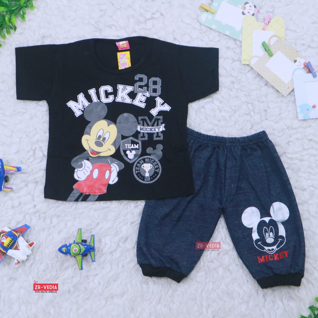 Setelan Devano uk Bayi-3 Tahun / Export Class Set Bayi Anak Laki New Born Celana Bahan Kaos Adem