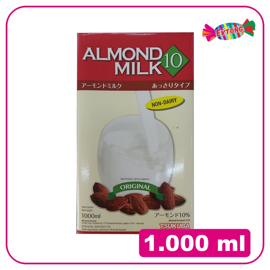 

TSUKUBA ORIGINAL ALMOND MILK ( susu almond ) 1000 ML