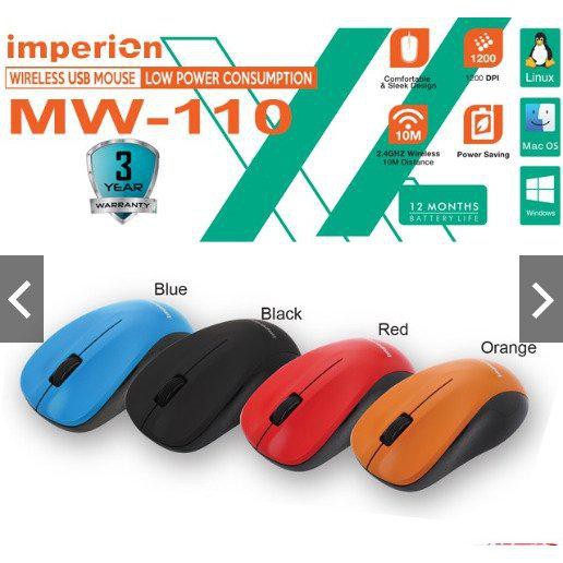 MOUSE WIRELESS MW110 / MW210 / MW310 - WIRELESS RECHARGEABLE MOUSE (LOW POWER CONSUMPTION)
