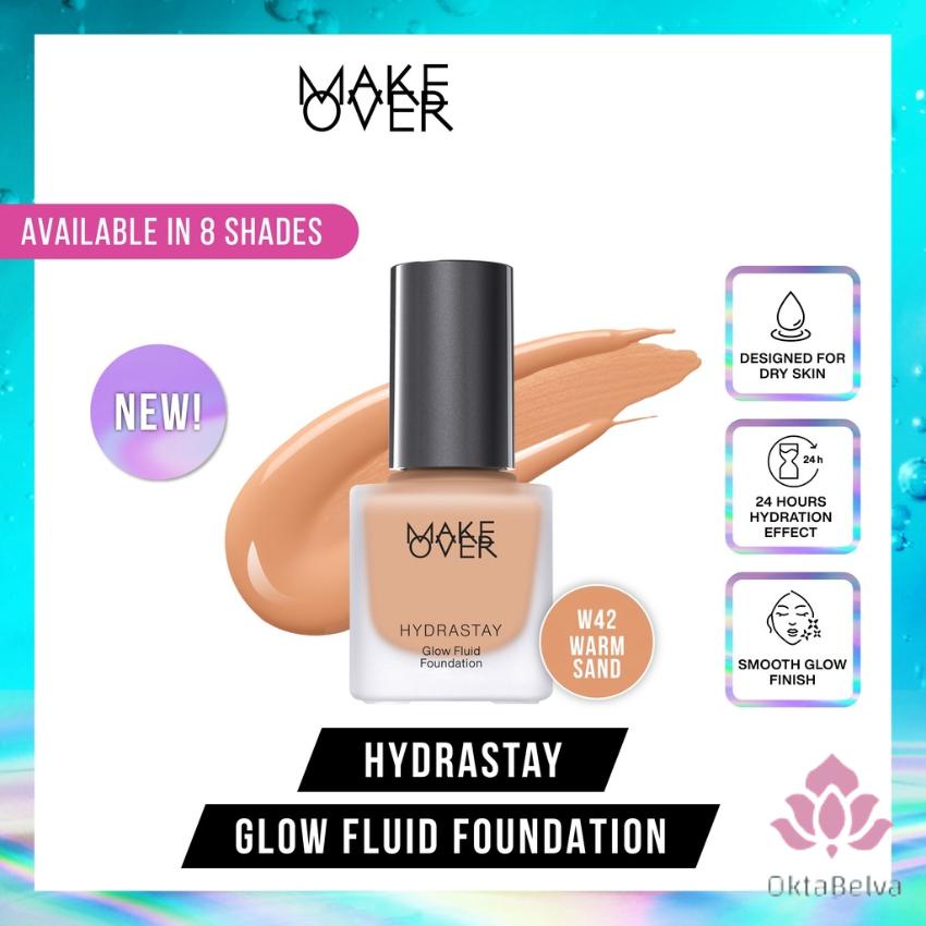 MAKE OVER Hydrastay Glow Fluid Foundation W42 Warm Sand 35ml