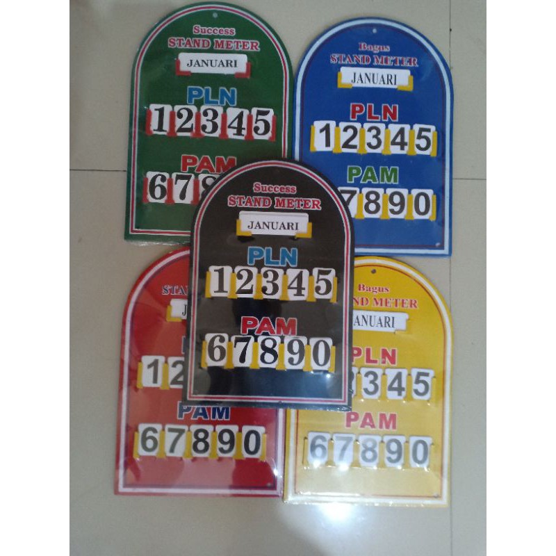 Papan PLN Stan Meter dan PDAM bahan plastik harga murah kwalitas bagus