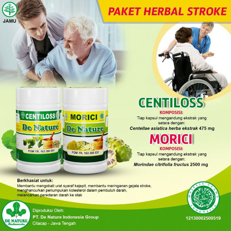 

De Nature Herbal Centilos Morici Obat Strokd