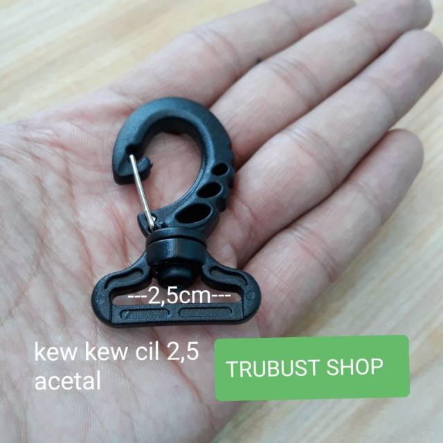 Kait tas buckle plastik acetal 2,5cm jual ecer per 1pc kasesoris tas murah