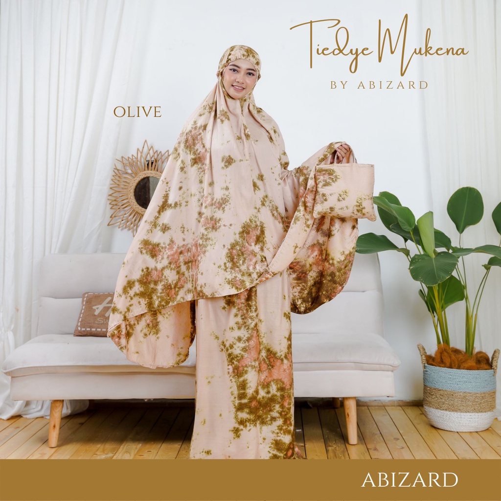 Abizard Mukena Bali Dewasa Rayon Premium Traveling Motif Tye Dye Ukuran Standart
