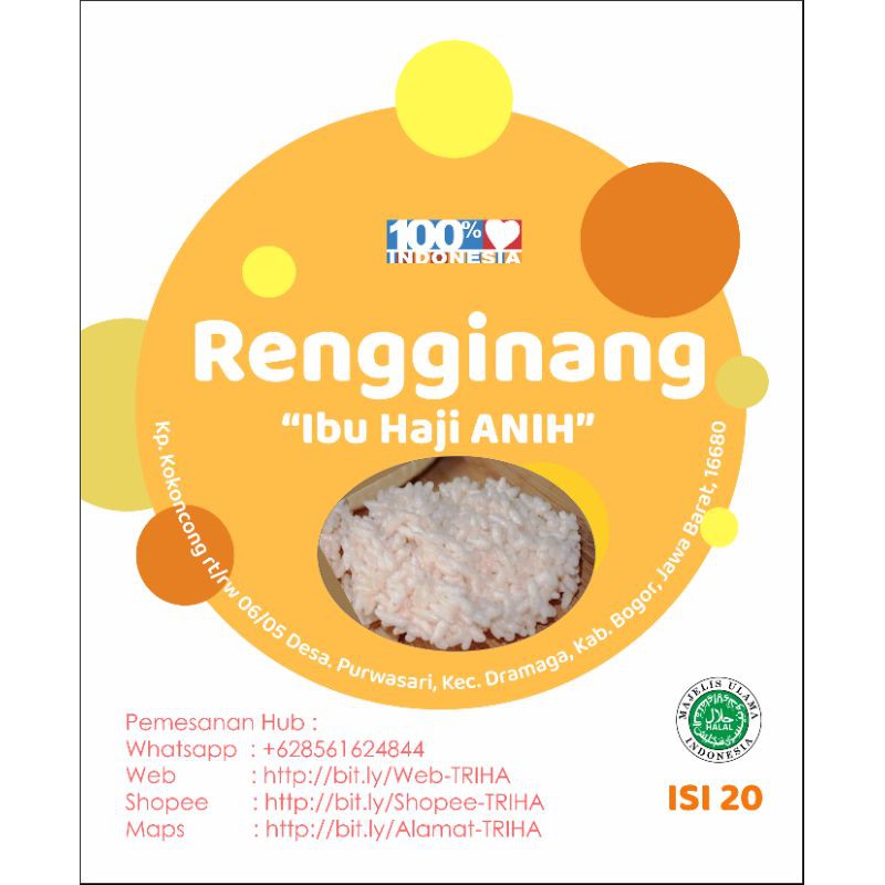 

Rengginang Ketan Bogor (isi 20)