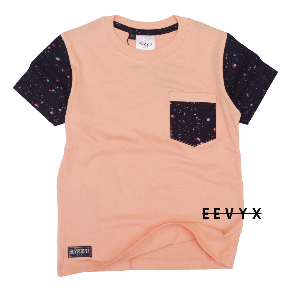 Kizzu Baju Kaos Distro Anak Laki Laki Umur 1-12 Tahun Bahan Cotton - Galaxy Salam - Eevyx Store