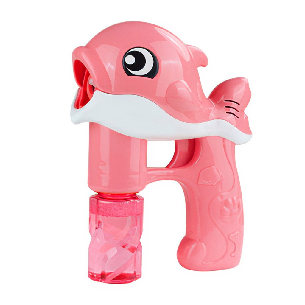 MMTOYS CM-M13 Mainan Anak Bubble Gun Pistol Gun Balon Busa Kuda / Mainan Tembak Semprot Gelembung-LUMBA PINK