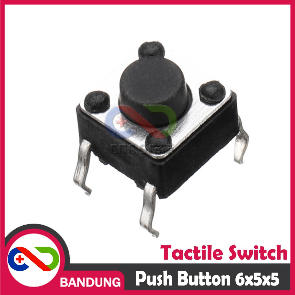 TACTILE SWITCH PUSH BUTTON 6X5X5MM