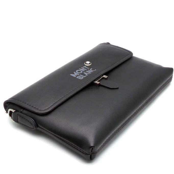 607J Dompet Handbag Branded Kulit Impor Murah | Montblanc 1610-2 Black Top