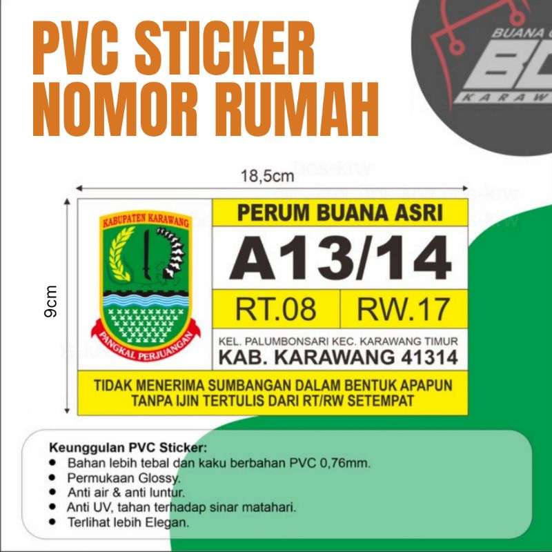 

PVC NOMOR RUMAH CUSTOM