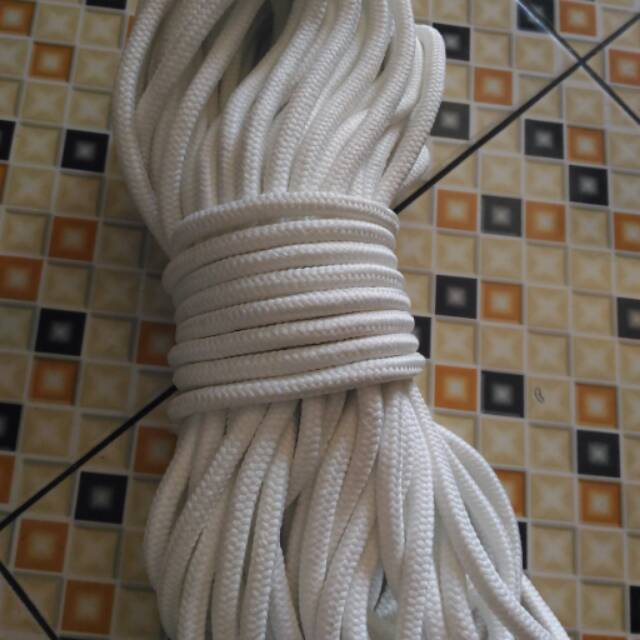 Tali putih polos 8mm