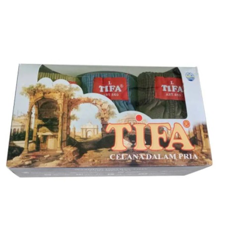 1 BOX isi 3 CD - TIFA Celana Dalam pria / Cowok - TIFA 840 katun SIZE M L XL murah nyaman SLEEPWELL