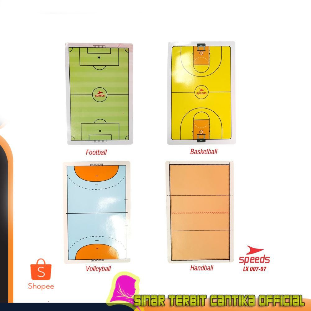 

Murah Game Planner Buku Papan OlahRaga Pelatih coach 4in1 universal 007-7