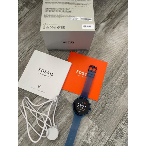 Jam Fossil Sport Smartwatch Silicone FTW6057 Preloved