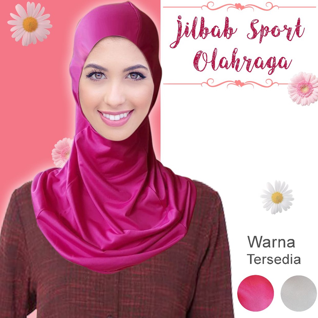 Jilbab Gym instan olahraga aerobik fitnes renang