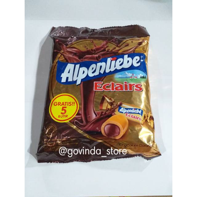 

COKLAT ALPENLIEBE PERMEN LUNAK RASA COKLAT CARAMEL ISI 40+5 BUTIR PER PAK@144gr