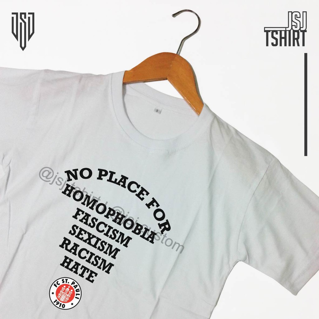 Kaos Tshirt Jersey Bola St Pauli No Fasis