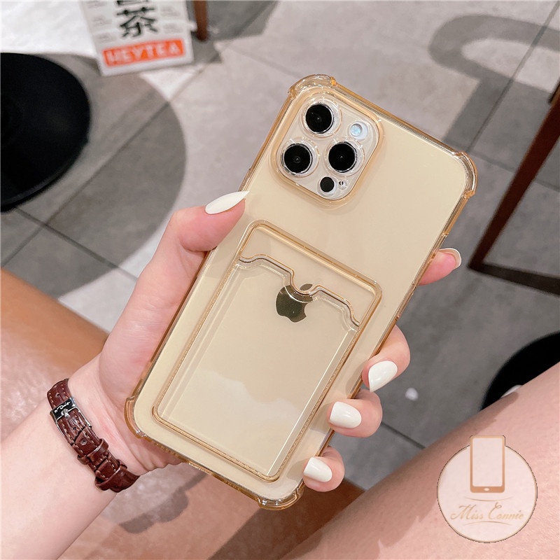 Soft Case Dompet Kartu Kredit Bahan TPU Tahan Banting Untuk Xiaomi Redmi 10C 9 10 9A 9C NFC Mi 11 Lite 12 12X PO CO X3 Pro NFC POCO M3 Redmi Note 10s