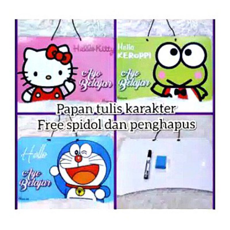 

papan tulis karakter ( free spidol dan prnghapus)