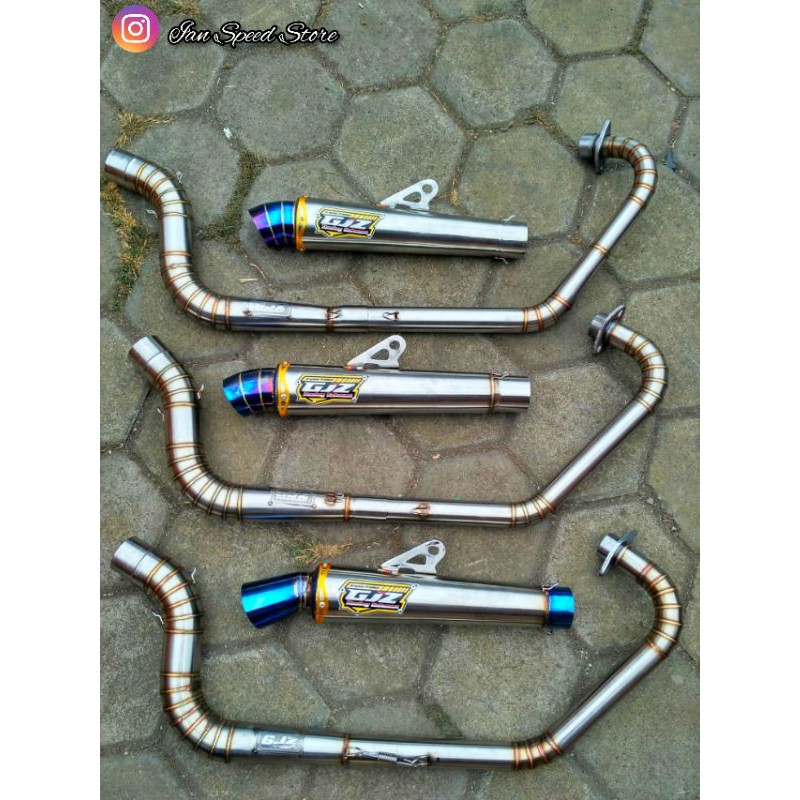 knalpot GJZ exhaust Purbalingga kanan vixion, cbr, fu, jupiter, beat, mio, vario