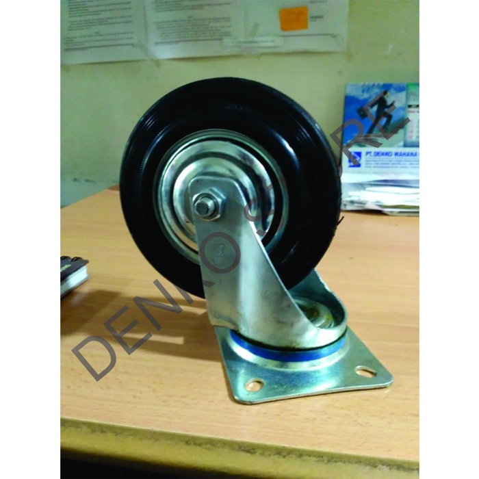 Roda Hidup 6"/ Caster Wheel Rubber Triple S Kapasitas 150kg
