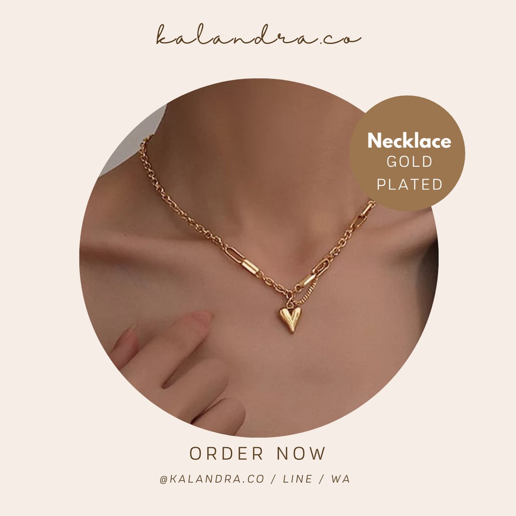 Picaso necklace / gold plated necklace / kalung gold plated
