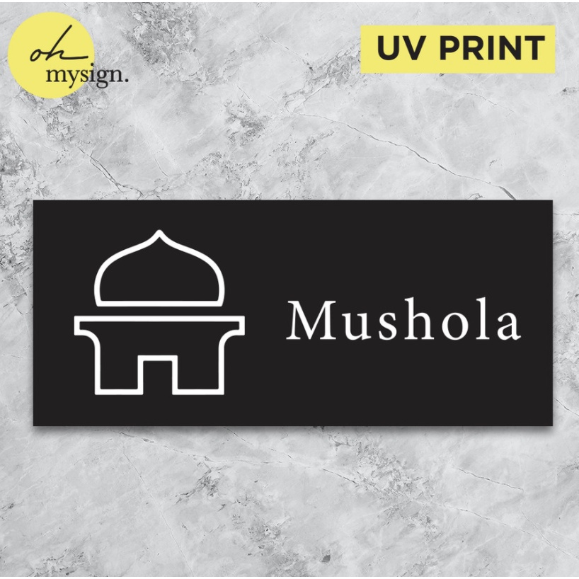 SIGN AKRILIK MUSHOLA | SIGN BOARD ACRYLIC | SIGN PRINTED