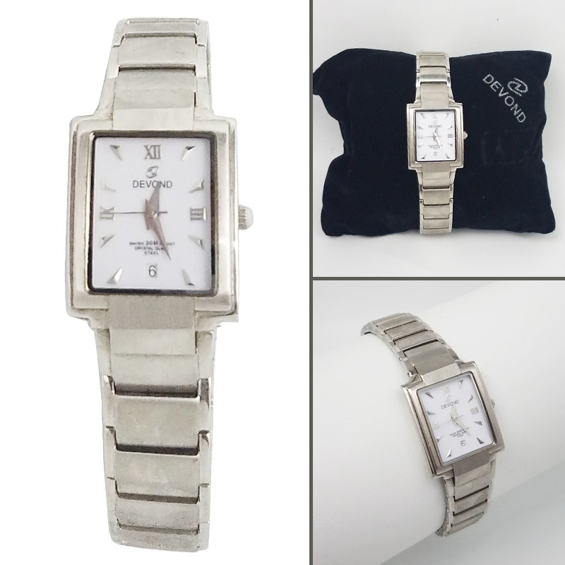 DEVOND ORIGINAL FULL STAINLESS STEEL - Jam Tangan Wanita