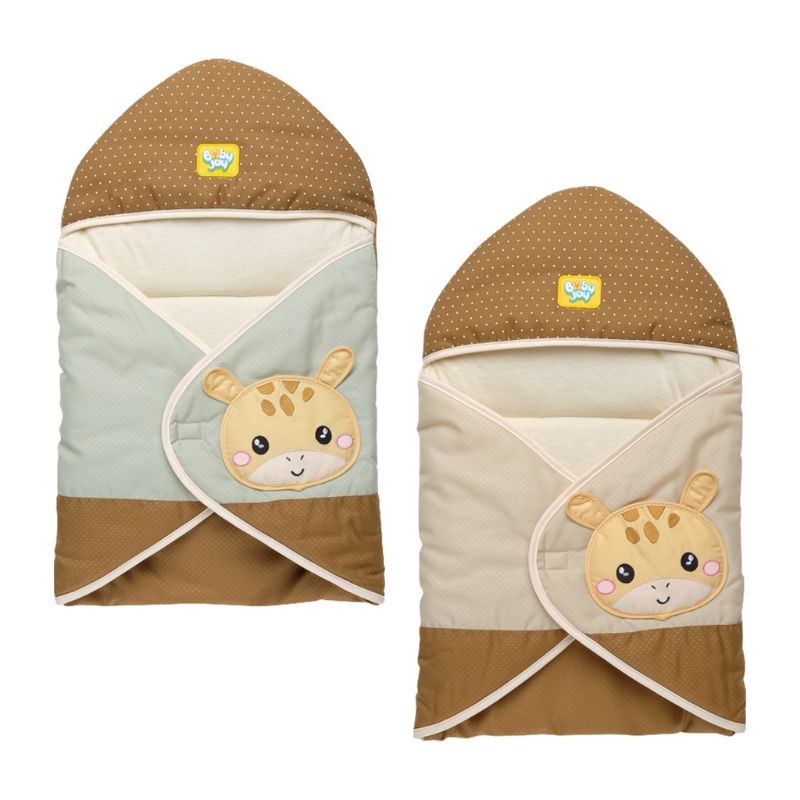 Baby joy selimut bayi topi/blanket baby girrafe series