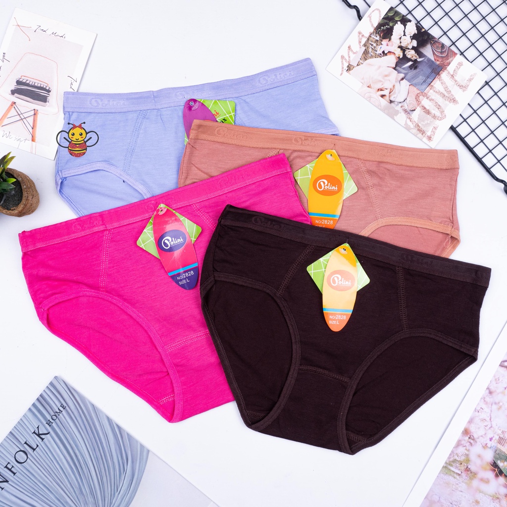 BEE - Undies Wanita Polini / Cd Wanita Bahan Katun Import Murah Pakaian Dalam Wanita 2828