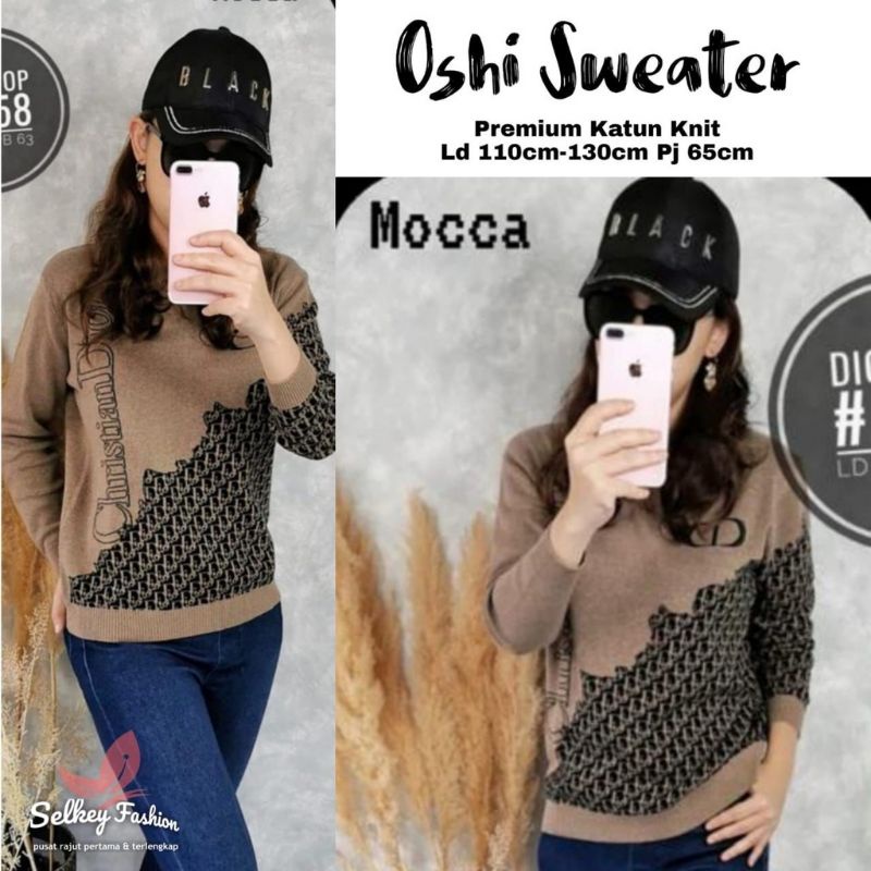 OSHI SWEATER DIOR BAHAN RAJUT IMPORT