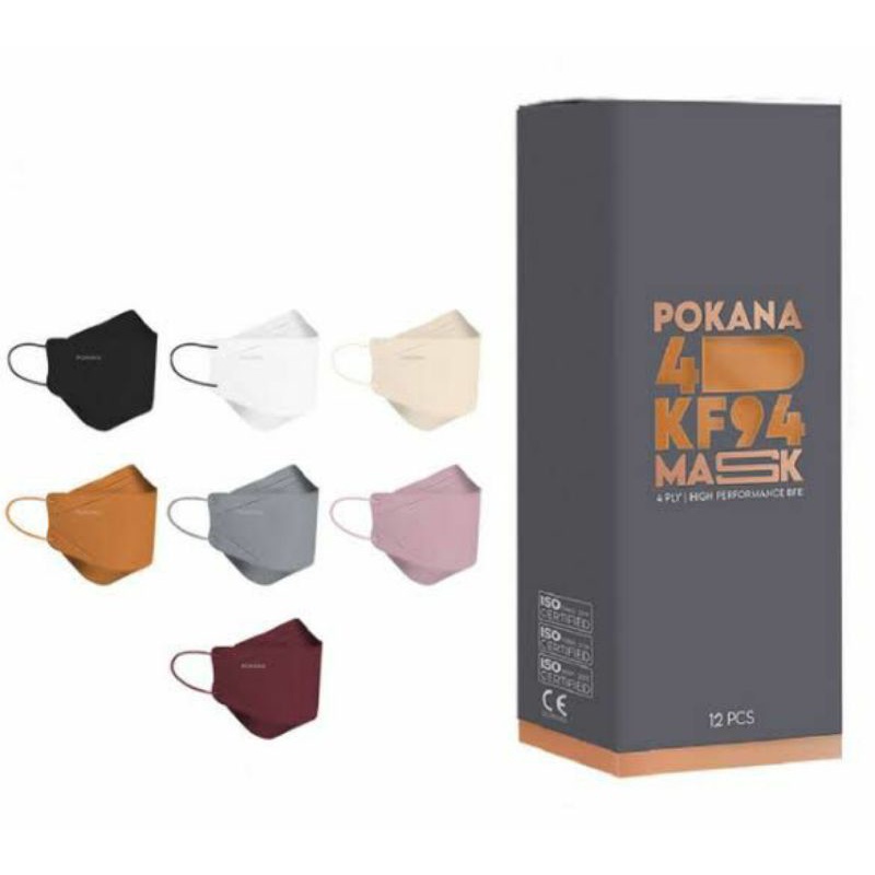 Masker Pokana KF94 4D isi 12