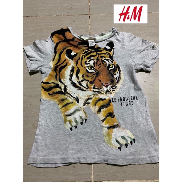 baju anak trfith h&m harimau