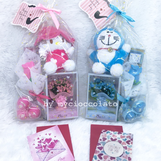 

Paket coklat boneka bunga valentine kado romantis valentine cokelat murah ekonomis